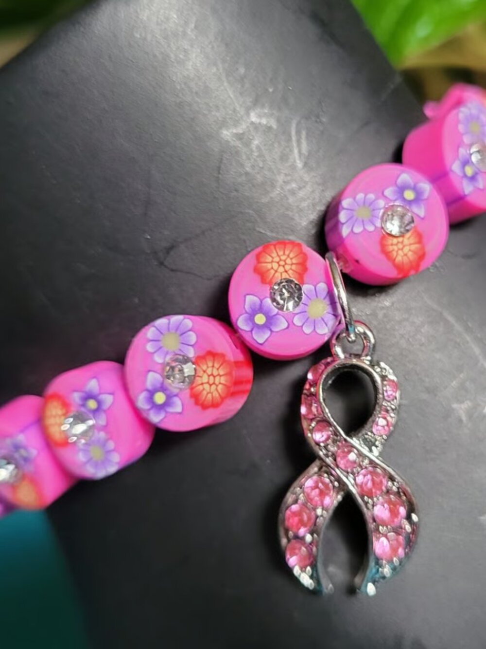 Girls' Funky and Delicate Beaded Bracelets with Silver Charms